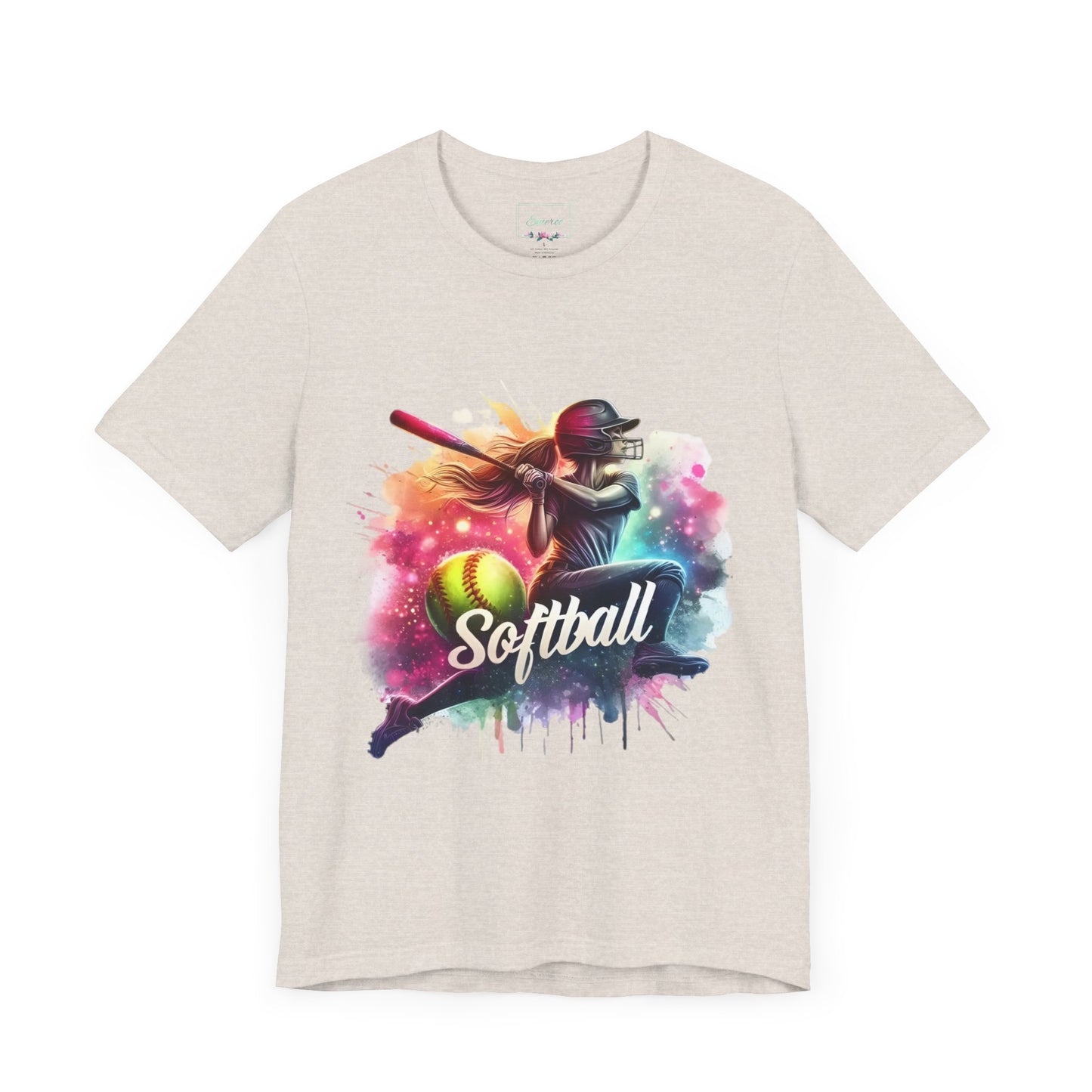 Paint splashed softball swing Jersey Tee