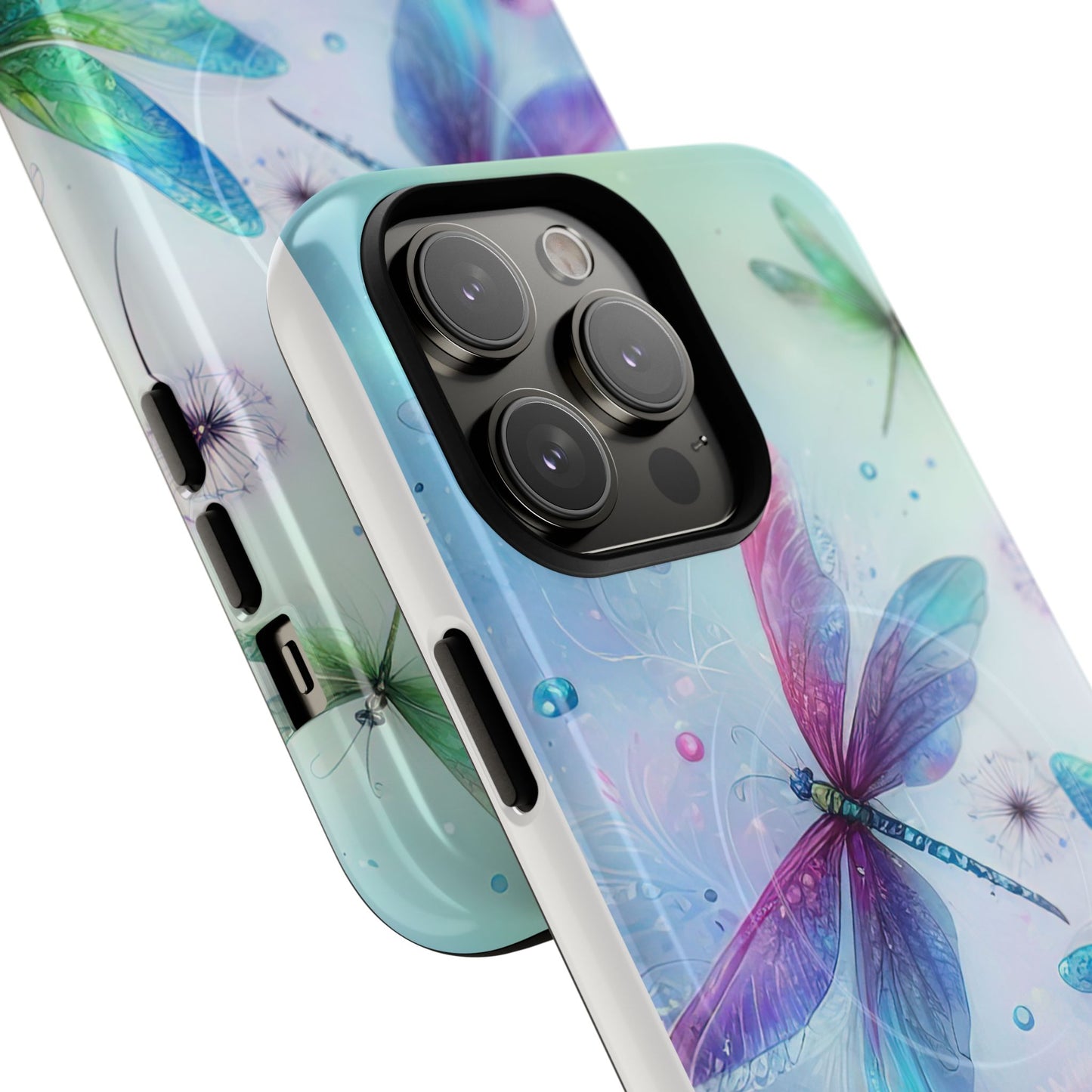 Magnetic Cases - Pastel Watercolor Dragonflies Design