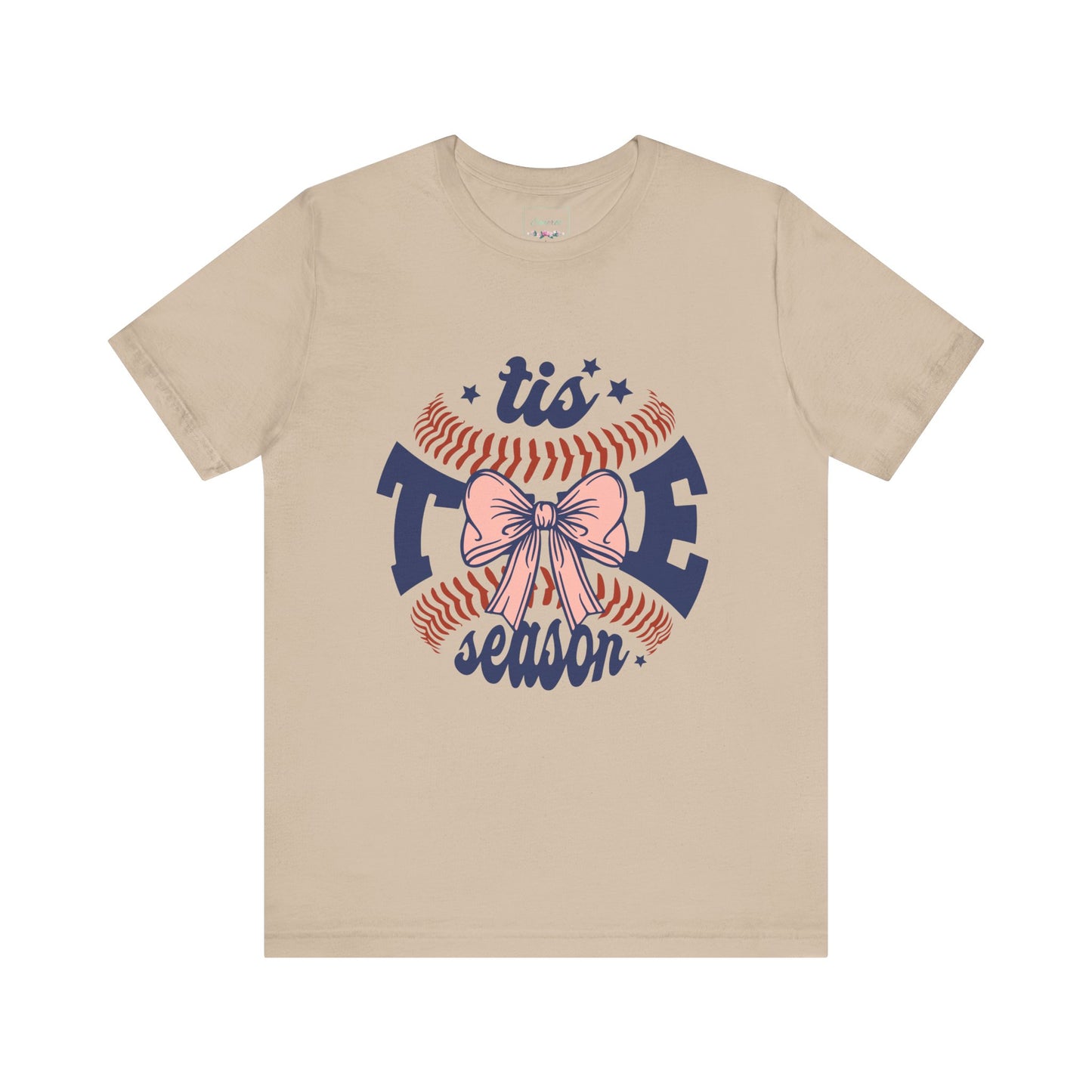 "Tis Tee Season Unisex Jersey Short Sleeve Tee - Perfect for Baseball Lovers"