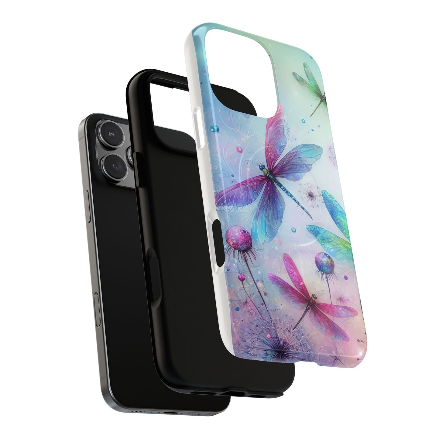 Magnetic Cases - Pastel Watercolor Dragonflies Design