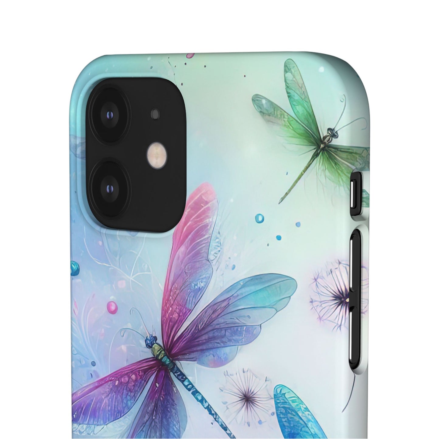 Watercolor Pastel Dragonflies Snap Cases