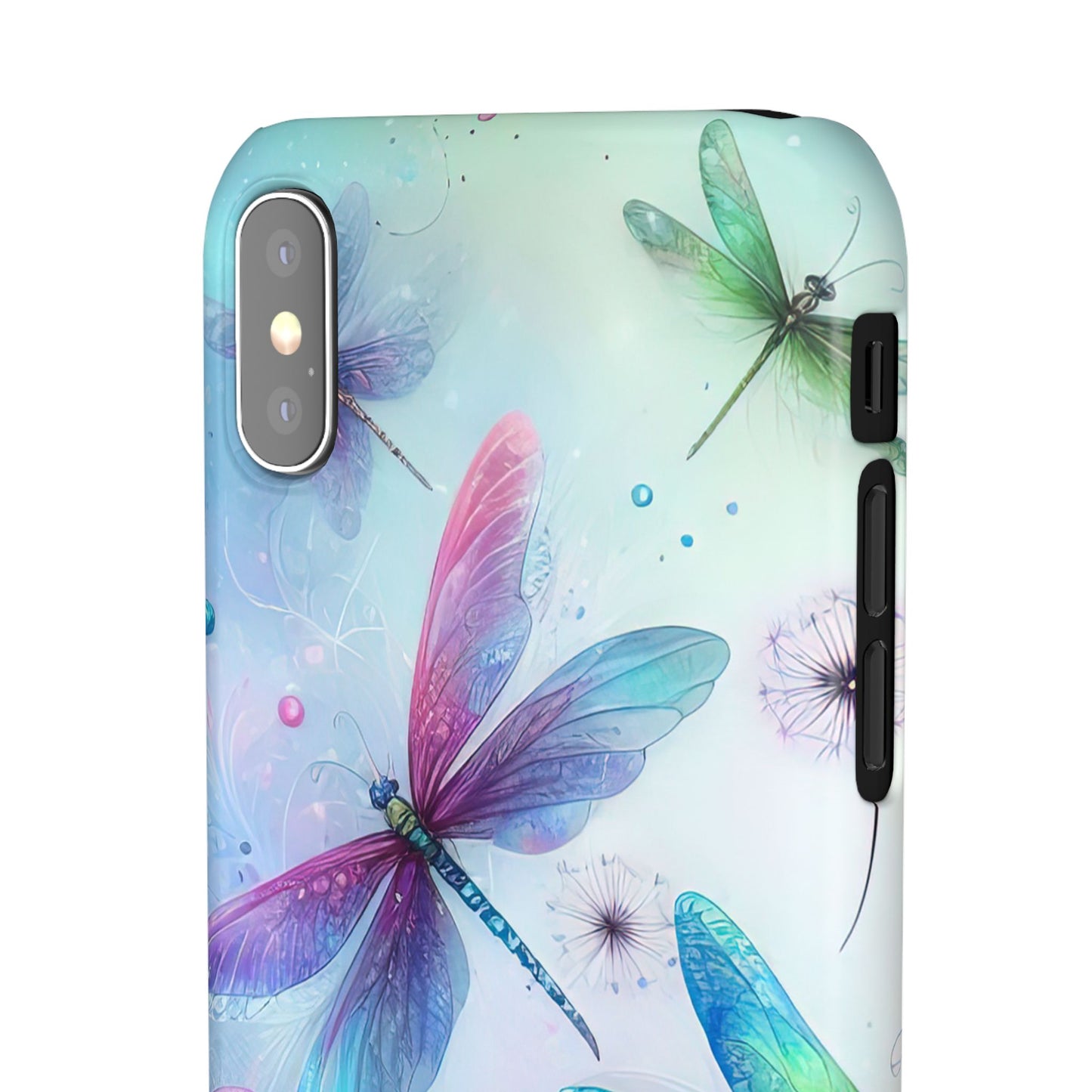 Watercolor Pastel Dragonflies Snap Cases