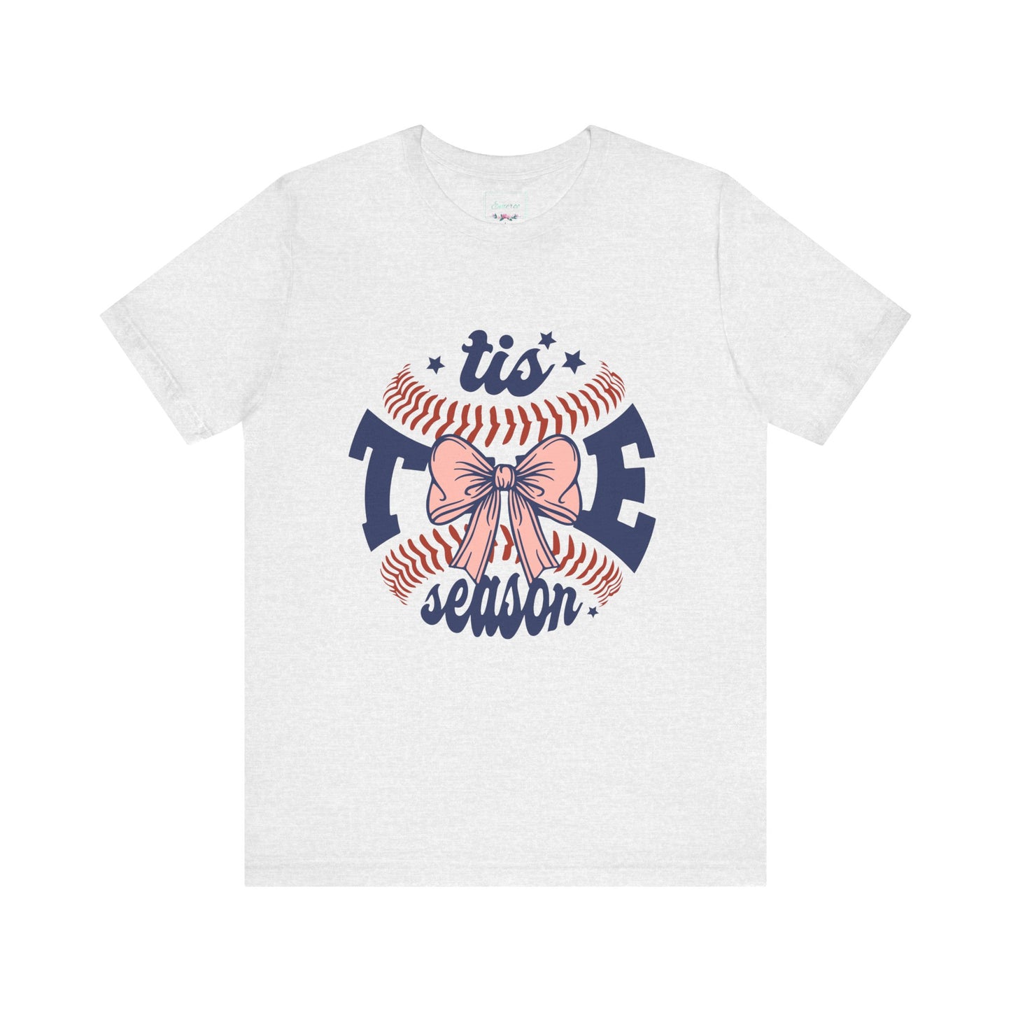 "Tis Tee Season Unisex Jersey Short Sleeve Tee - Perfect for Baseball Lovers"