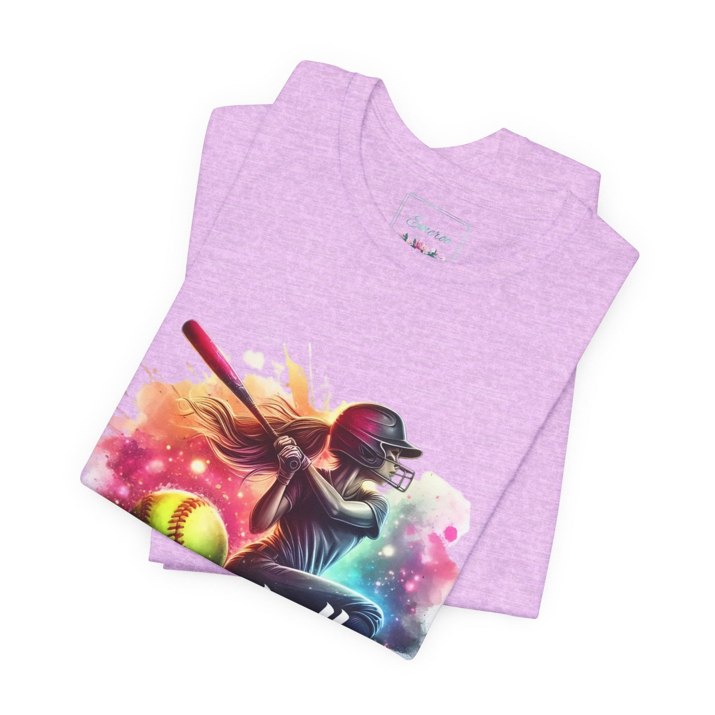 Paint splashed softball swing Jersey Tee