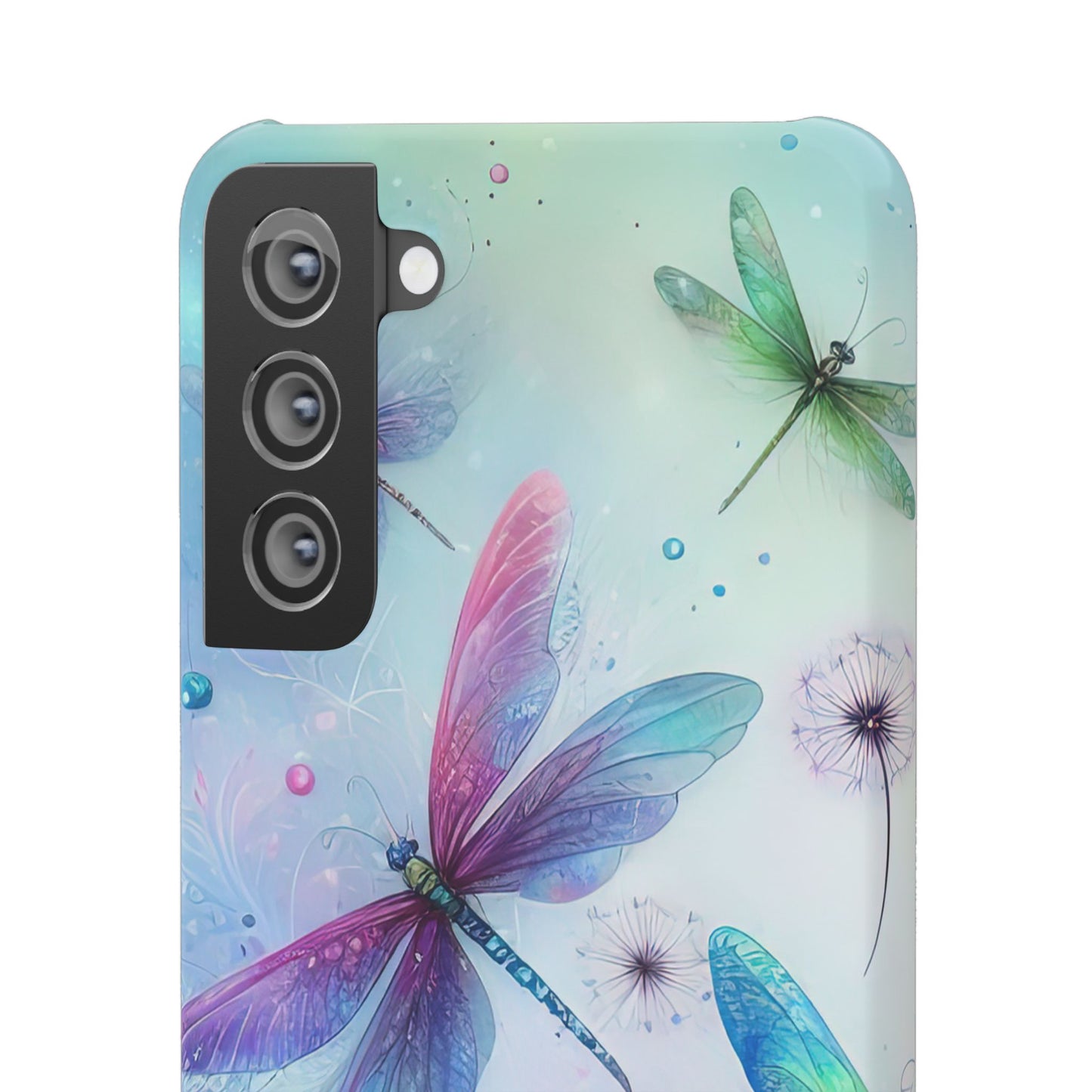 Watercolor Pastel Dragonflies Snap Cases