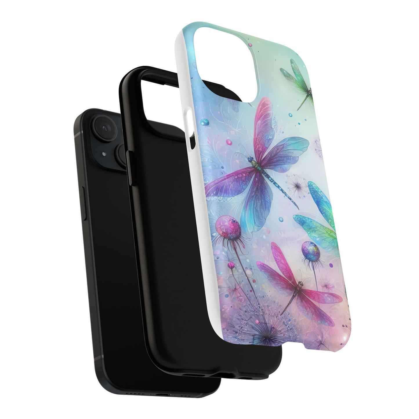 Magnetic Cases - Pastel Watercolor Dragonflies Design