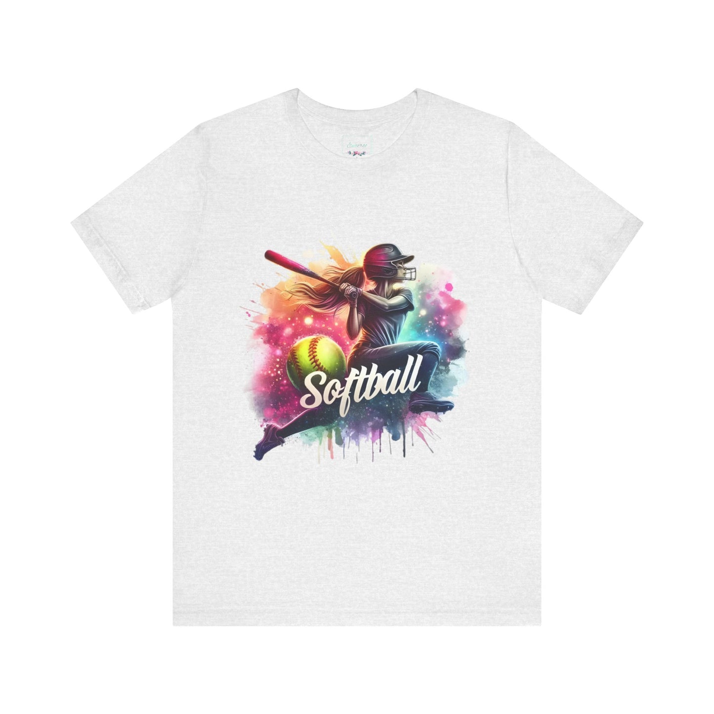 Paint splashed softball swing Jersey Tee