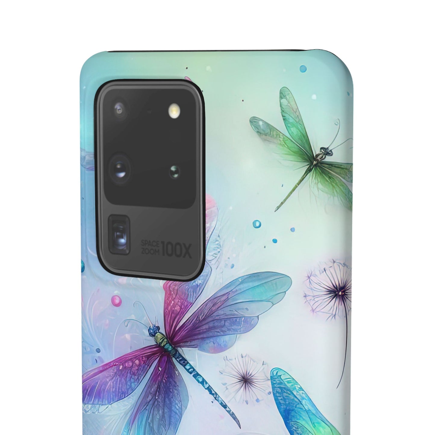 Watercolor Pastel Dragonflies Snap Cases