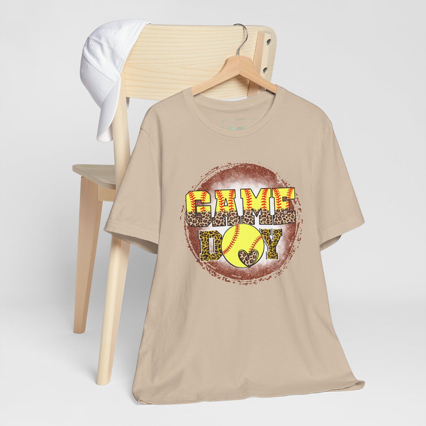 Softball Game Day Ball T Shirt (Light)