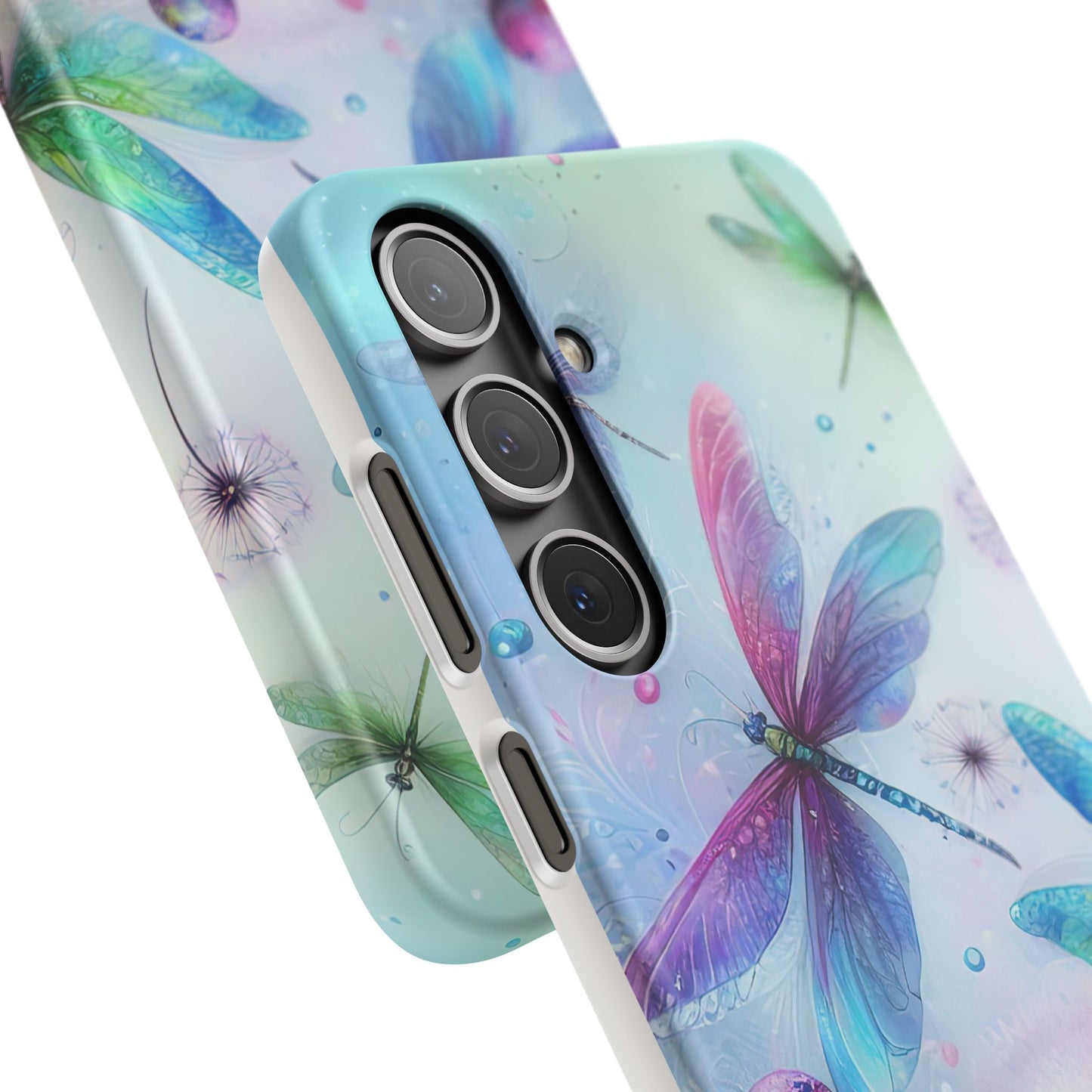 Watercolor Pastel Dragonflies Snap Cases