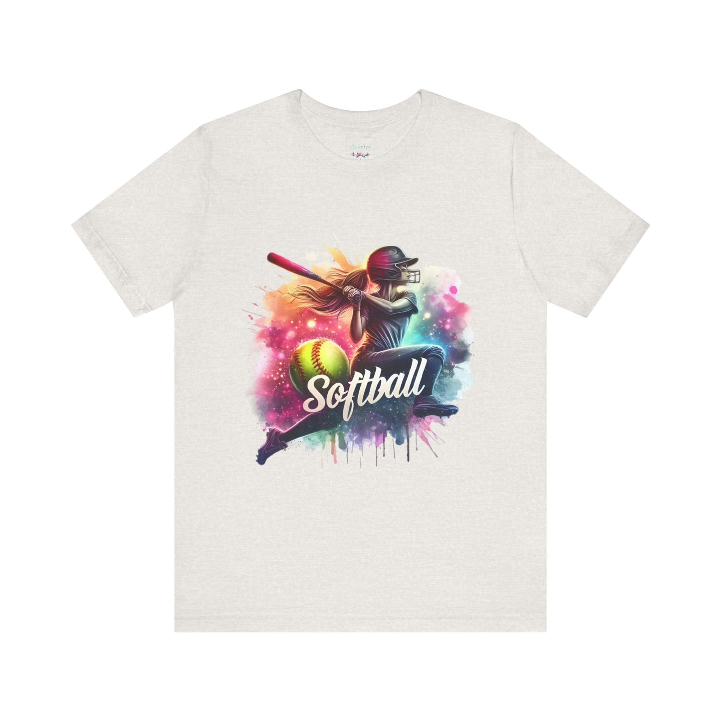 Paint splashed softball swing Jersey Tee
