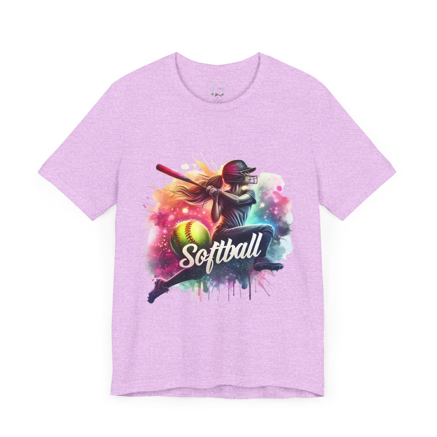 Paint splashed softball swing Jersey Tee