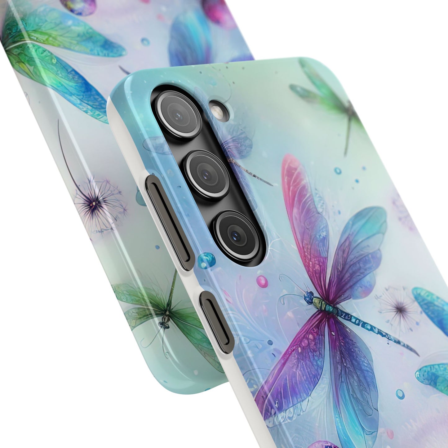 Watercolor Pastel Dragonflies Snap Cases