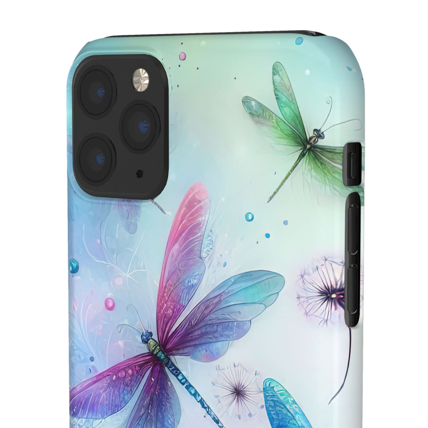 Watercolor Pastel Dragonflies Snap Cases