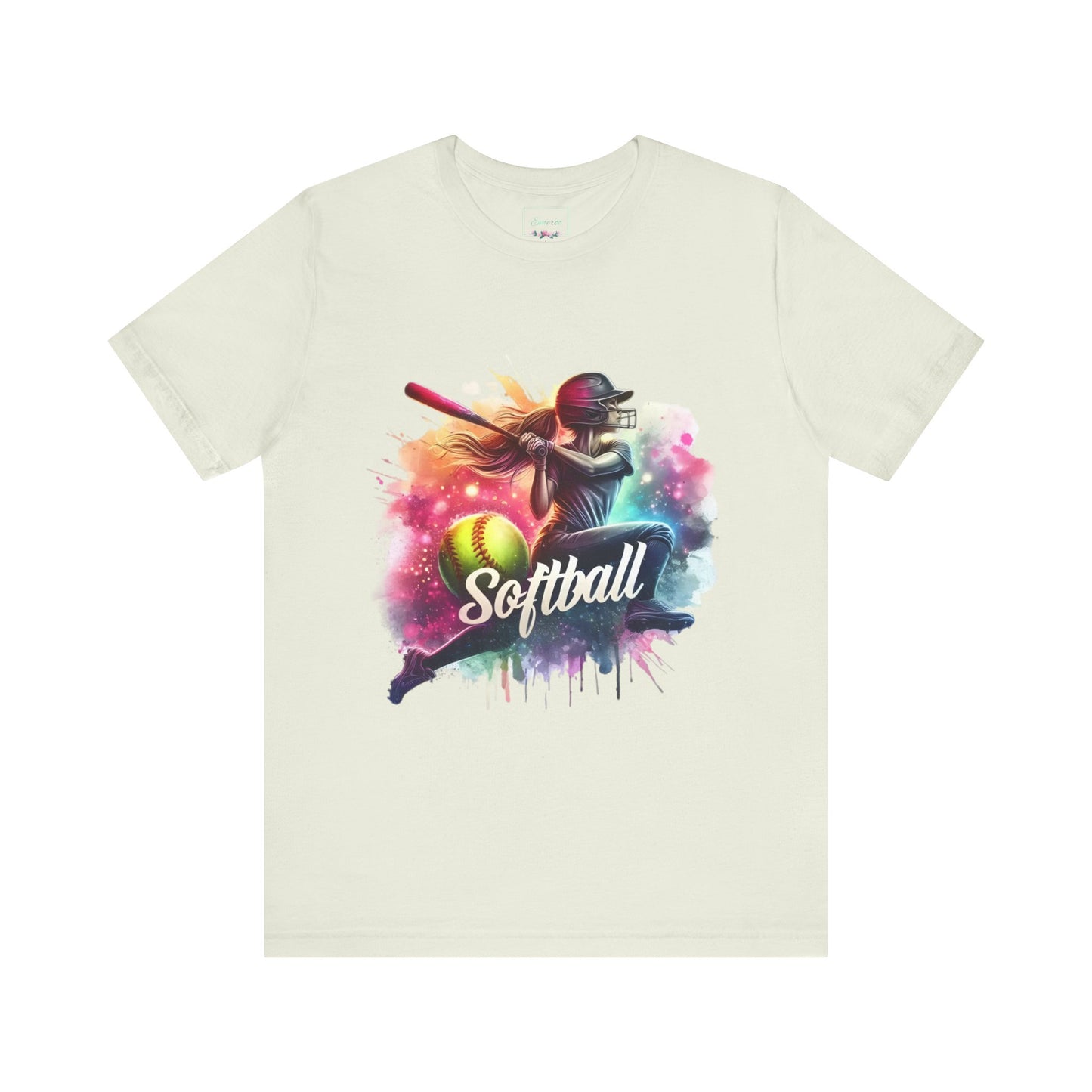 Paint splashed softball swing Jersey Tee